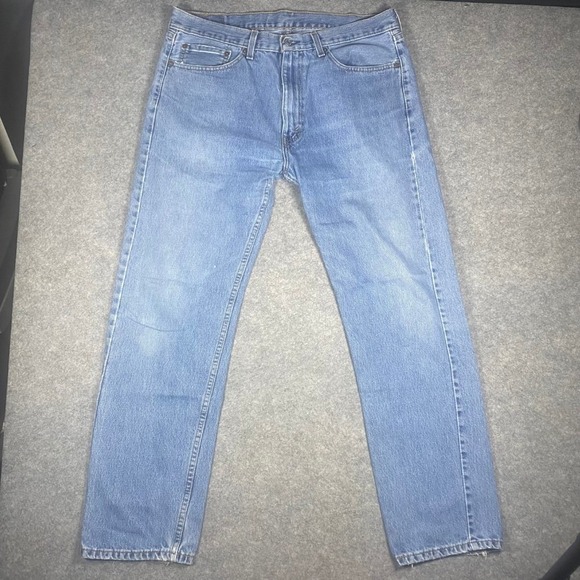 Levi Strauss Signature Other - Levi Strauss 505 Mens W36 L32 Blue Denim Straight Fit Jeans Pants